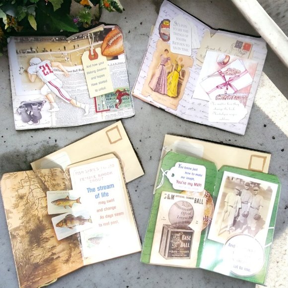 Gift Tag Friendship Magnetic Booklet with Envelope & Ribbon - Set of 4 #3 - Picture 2 of 9